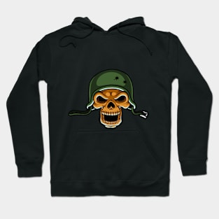 Skull with helmet Hoodie